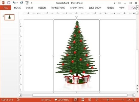 christmas tree' in PowerPoint presentations and PPT templates 