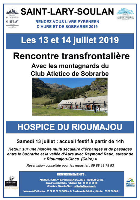 Rencontre transfrontalière à l'Hospice du Rioumajou les 13 et 14 juillet | Vallées d'Aure & Louron - Pyrénées | Scoop.it