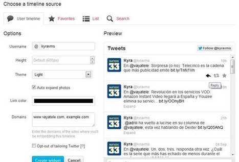 Twitter rediseña su widget para sitios web y lo hace interactivo | Utilización de Twitter la Educación | Scoop.it