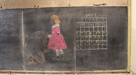 Workmen uncover haunting 100 year old chalkboards in school | Primary History for Australian Classrooms | Scoop.it