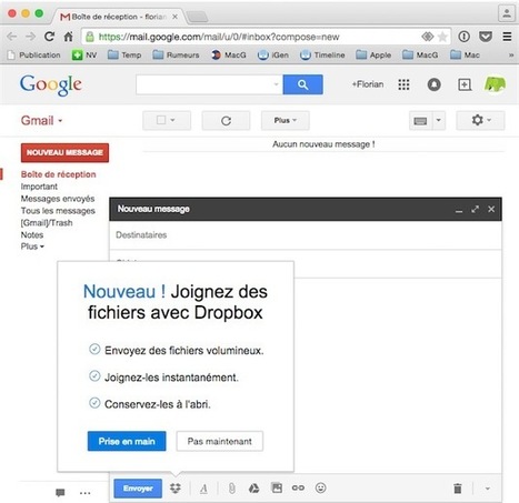 Dropbox pour Gmail teste son installation automatique dans Chrome | Geeks | Scoop.it