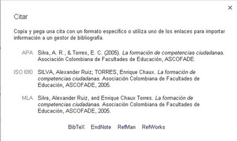 Google académico - CITAS APA | @Tecnoedumx | Scoop.it