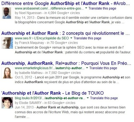 Fréquence d'apparition du snippet auteur sur Google - Quelles opportunités ? | Going social | Scoop.it