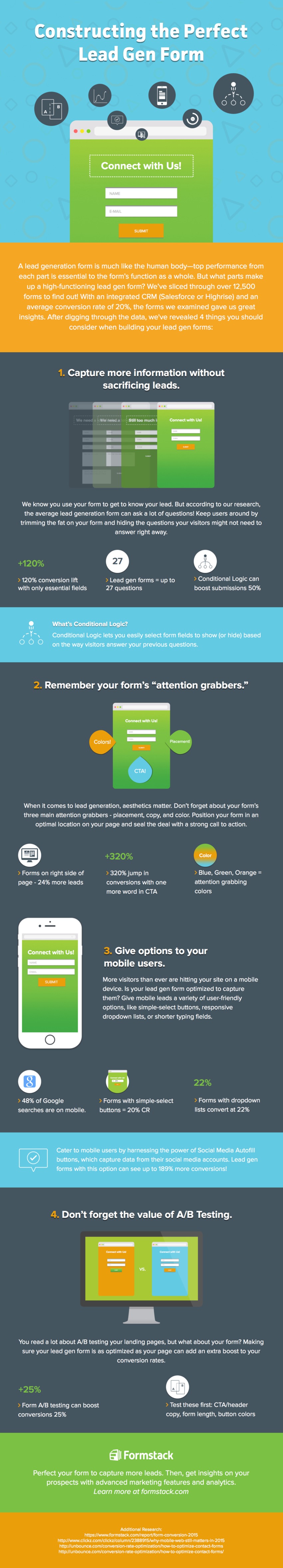 How to Create the Perfect Lead Generation Form [Infographic] - Webbiquity | The MarTech Digest | Scoop.it