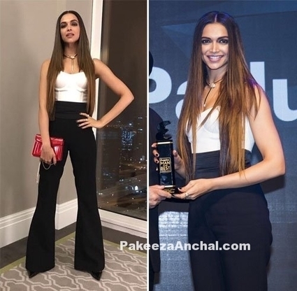 Deepika Padukone in Black High Waist Flared Pants, #ActressInBlackDresses, #BollywoodActress, #BollywoodDesignerDresses, #CelebrityDresses, #DeepikaPadukone, #DesignerWear, #FlaredPants, #HighWaist... | Indian Fashion Updates | Scoop.it