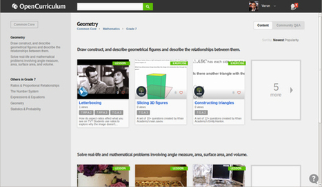 Open Curriculum Releases Massive Math Library for Teachers | iGeneration - 21st Century Education (Pedagogy & Digital Innovation) | Scoop.it