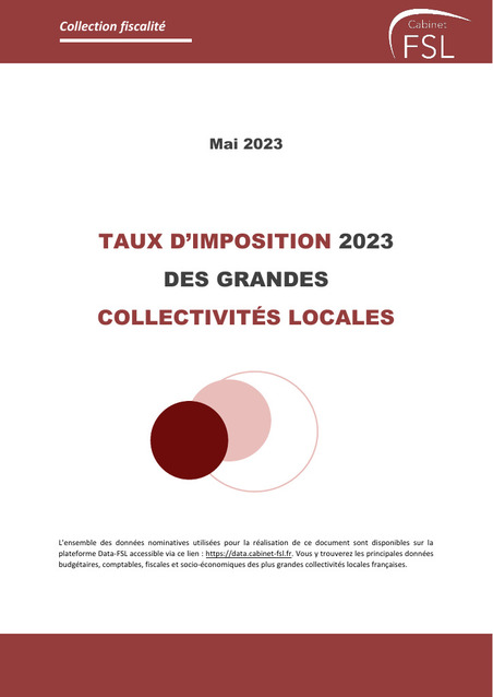 Taux d’imposition 2023 des grandes collectivités locales | Veille juridique du CDG13 | Scoop.it