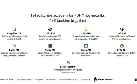 Smallpdf: suite online de herramientas para trabajar con PDF│@softapps | Didactics and Technology in Education | Scoop.it