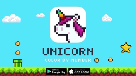 unicorn colornumber  sandbox pixel art apk