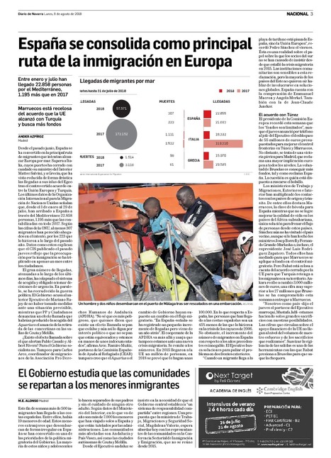 España se consolida como principal ruta de la inmigración en Europa | Ordenación del Territorio | Scoop.it
