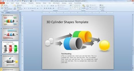 Free 3D Cylinder PowerPoint Shapes Template | Free Business PowerPoint Templates | Scoop.it