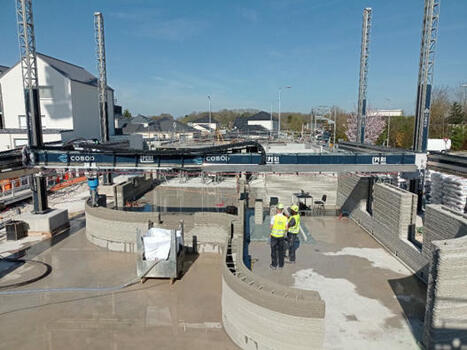 Une première en Europe : des murs porteurs béton imprimés directement sur chantier | Architecture - Construction | Scoop.it