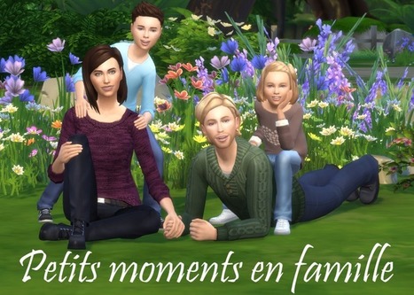 Poses pour la famille << Pyrenea sur Sims Artists | Les Sims | Scoop.it