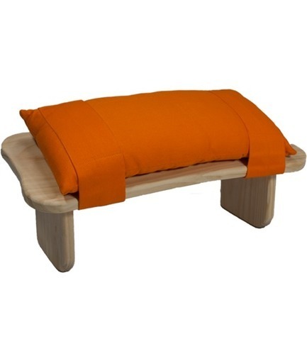Padded Cushion For Meditation Bench Saffron