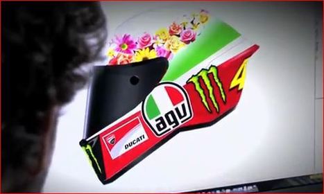 Is this Rossi's helmet for Mugello? | @ manziana VIA BossSkySport24 | twitter | Ductalk: What's Up In The World Of Ducati | Scoop.it