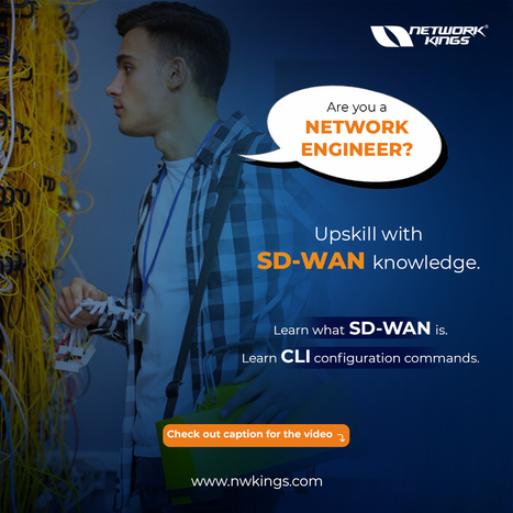 Cisco SD-WAN Courses | Learn courses CCNA, CCNP, CCIE, CEH, AWS. Directly from Engineers, Network Kings is an online training platform by Engineers for Engineers. | Scoop.it