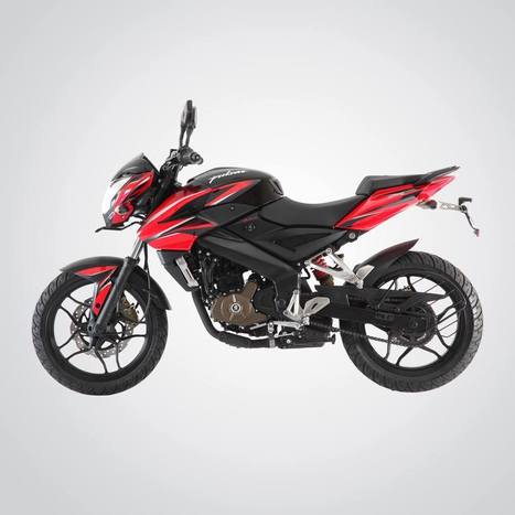 Bajaj Pulsar 200NS in ‘Red and Black’ dual-tone paint finish | Maxabout Motorcycles | Scoop.it