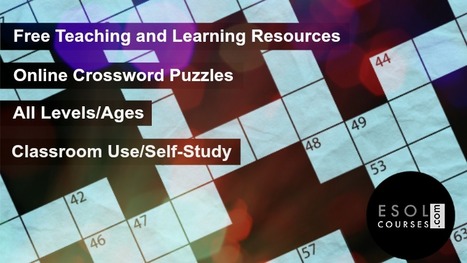 Free Interactive Online Crossword Puzzles | Free Teaching & Learning Resources for ELT | Scoop.it