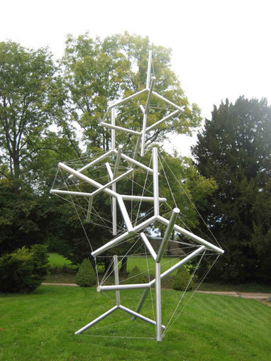Miguel Chevalier: Fractal network Tensegrity | Art Installations, Sculpture, Contemporary Art | Scoop.it
