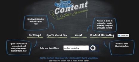 7 Tools for Generating Infinite Content Ideas for Your Blog | Business Improvement and Social media | Scoop.it