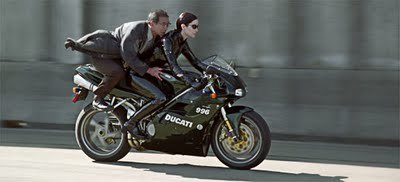 Trinity and her black Ducati 996 | Vintage Motorbikes | Scoop.it