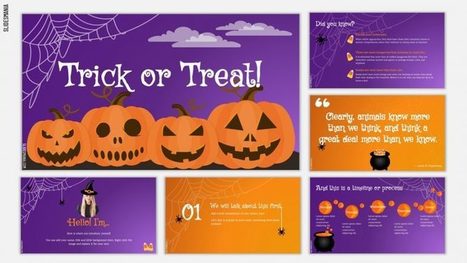 Trick or Treat, a Halloween template for Google Slides or PowerPoint via SlidesMania ... and many more free creative slides  | iGeneration - 21st Century Education (Pedagogy & Digital Innovation) | Scoop.it