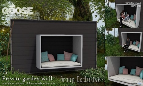 Private Garden Wall April 2019 Group Gift by GOOSE | Teleport Hub - Second Life Freebies | Teleport Hub | Scoop.it