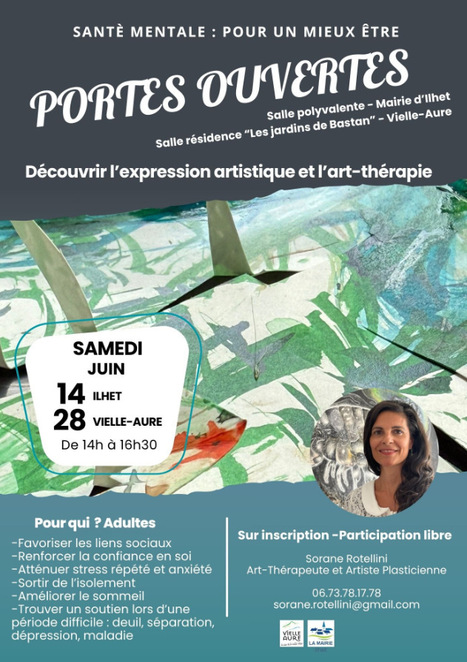 Ateliers d'Art-thérapie à Ilhet le 14 juin et à Vielle-Aure le 28 juin | Vallées d'Aure & Louron - Pyrénées | Scoop.it