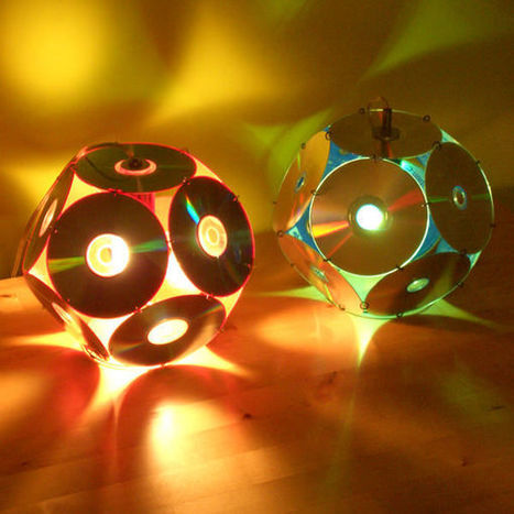 Lampshades from old CD's | 1001 Recycling Ideas ! | Scoop.it