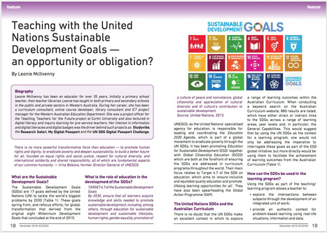 (27) Teaching with the United Nations Sustainable Development Goals - an opportunity or an obligation? | Leonie McIlvenny - Academia.edu | Global Sustainable Development Goals in Education | Scoop.it