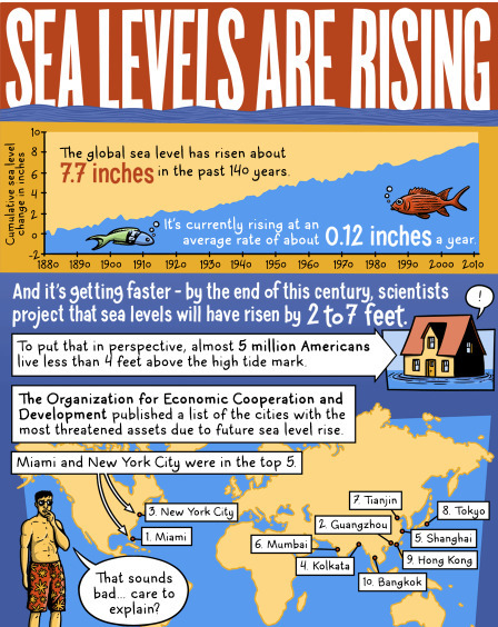 Sea Levels are Rising - What are the Causes? (Infographic) | eflclassroom | Scoop.it