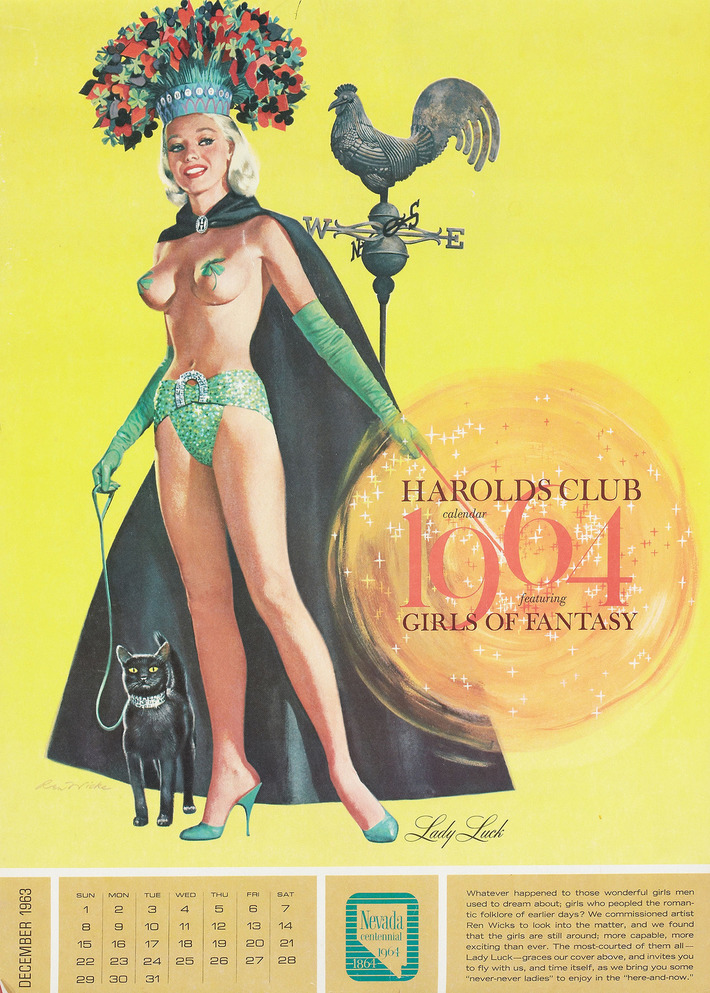 Harold's Club 1964 Calendar Featuring Girls Of Fantasy | Herstory | Scoop.it