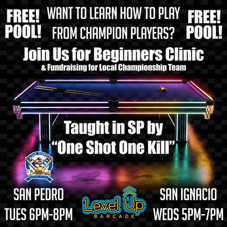 Level Up Beginner's Pool Clinic | Cayo Scoop!  The Ecology of Cayo Culture | Scoop.it