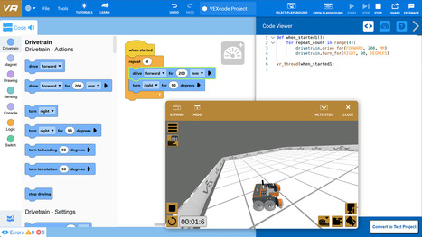 VEXcode Virtual Robots (VR) - VEX Robotics | EdTech: The New Normal | Scoop.it