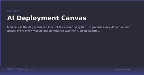 AI Deployment Canvas | VWCG OS | From Around The web | Scoop.it