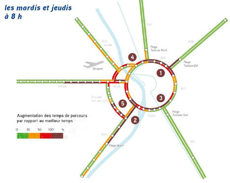 Toulouse : où les bouchons sont-ils les plus importants ? | Toulouse La Ville Rose | Scoop.it