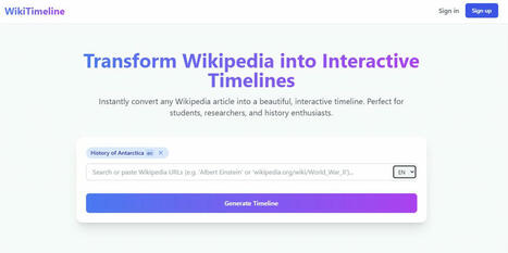 Wiki Timeline : Transformez Wikipédia en frises chronologiques | Veille Éducative - L'actualité de l'éducation en continu | Scoop.it