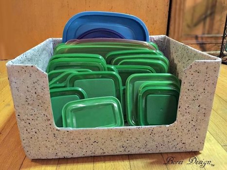Freebie Diy: Recycled Food Storage Lid Organizer | 1001 Recycling Ideas ! | Scoop.it