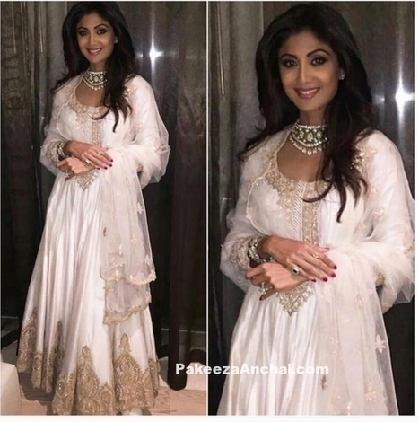Shilpa Shetty in Rimple and Harpreet Narulas Long Anarkali Suit | Indian Fashion Updates | Scoop.it