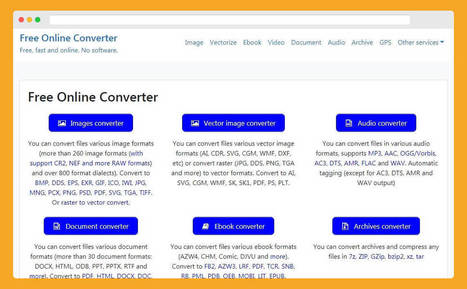 Convertir todo tipo de archivos online y gratis con Free Online Converter | TIC & Educación | Scoop.it