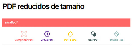 PDF reducidos de tamaño con SmallPDF online | TIC & Educación | Scoop.it