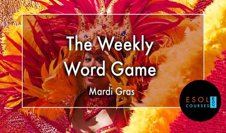 Mardi Gras - ESL Memory Matching Game | English Word Power | Scoop.it