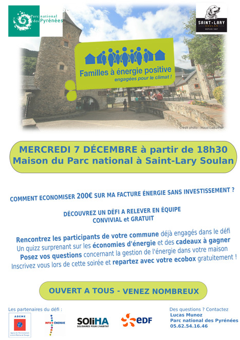 Lancement du programme "Famille à énergie positive" à Saint-Lary le 7 décembre | Vallées d'Aure & Louron - Pyrénées | Scoop.it