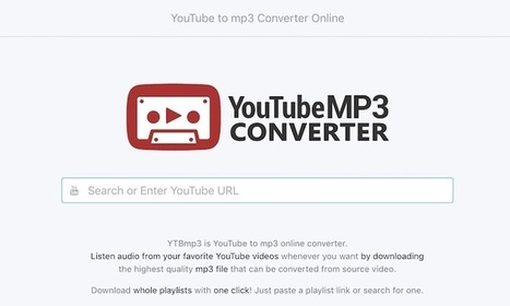 Una nueva opción para convertir vídeos de YouTube en archivos MP3 | TIC & Educación | Scoop.it