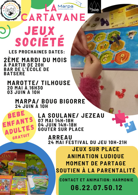 Après-midi jeux de société mercredi 7 mai à La Soulane avec La Cartavane | Vallées d'Aure & Louron - Pyrénées | Scoop.it