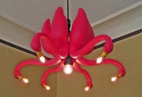 Flamingo chandelier | Upcycled Garden Style | Scoop.it