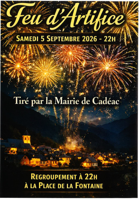 Feu d'artifice &agrave; Cad&eacute;ac le 5 septembre | Vall&eacute;es d'Aure & Louron - Pyr&eacute;n&eacute;es | Scoop.it