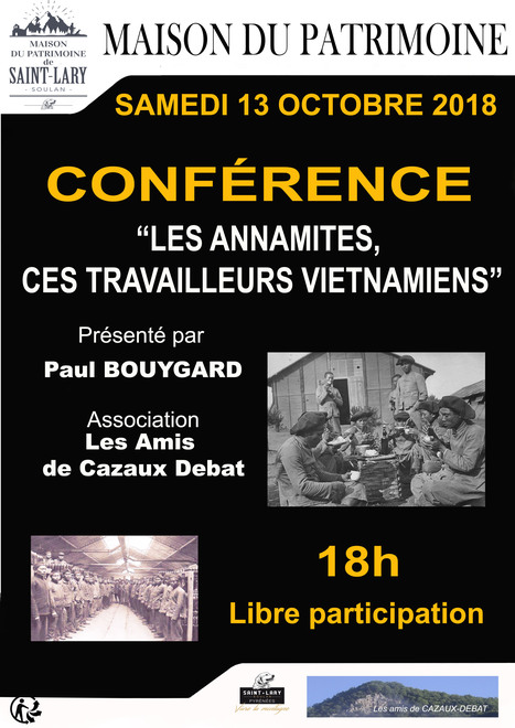 Saint-Lary Soulan : conférence sur les travailleurs vietnamiens dans les Pyrénées à La Maison du Patrimoine le 13 octobre | Vallées d'Aure & Louron - Pyrénées | Scoop.it
