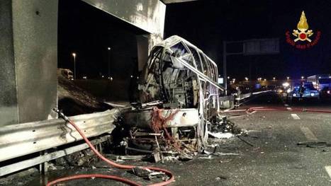 16 doden bij ongeluk met Hongaarse schoolbus in Italië | La Gazzetta Di Lella - News From Italy - Italiaans Nieuws | Scoop.it