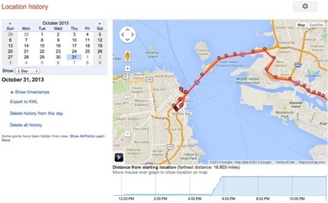 Google’s Location History Browser Is A Minute-By-Minute Map Of Your Life | 21st Century Learning and Teaching | Scoop.it
